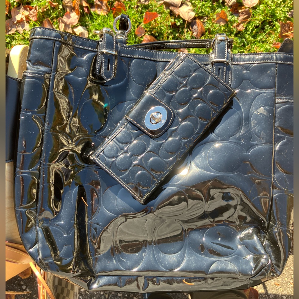 Coach purse and wallet set